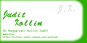 judit kollin business card